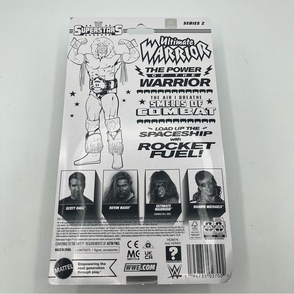 WWE Superstars Series 2 ULTIMATE WARRIOR Figure Walmart Exclusive Wrestling NIB - Picture 4 of 11